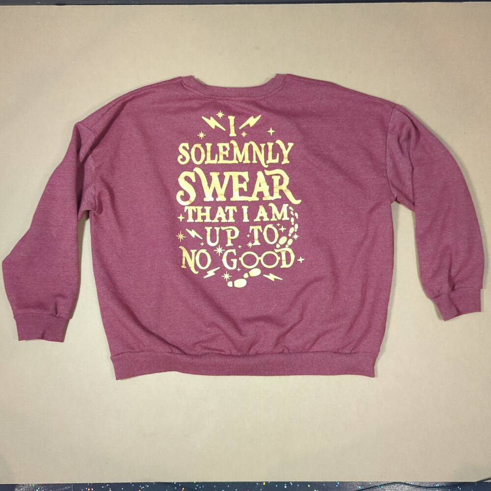 Harry Potter Hogwarts “I Solemnly Swear” Crewneck XXL